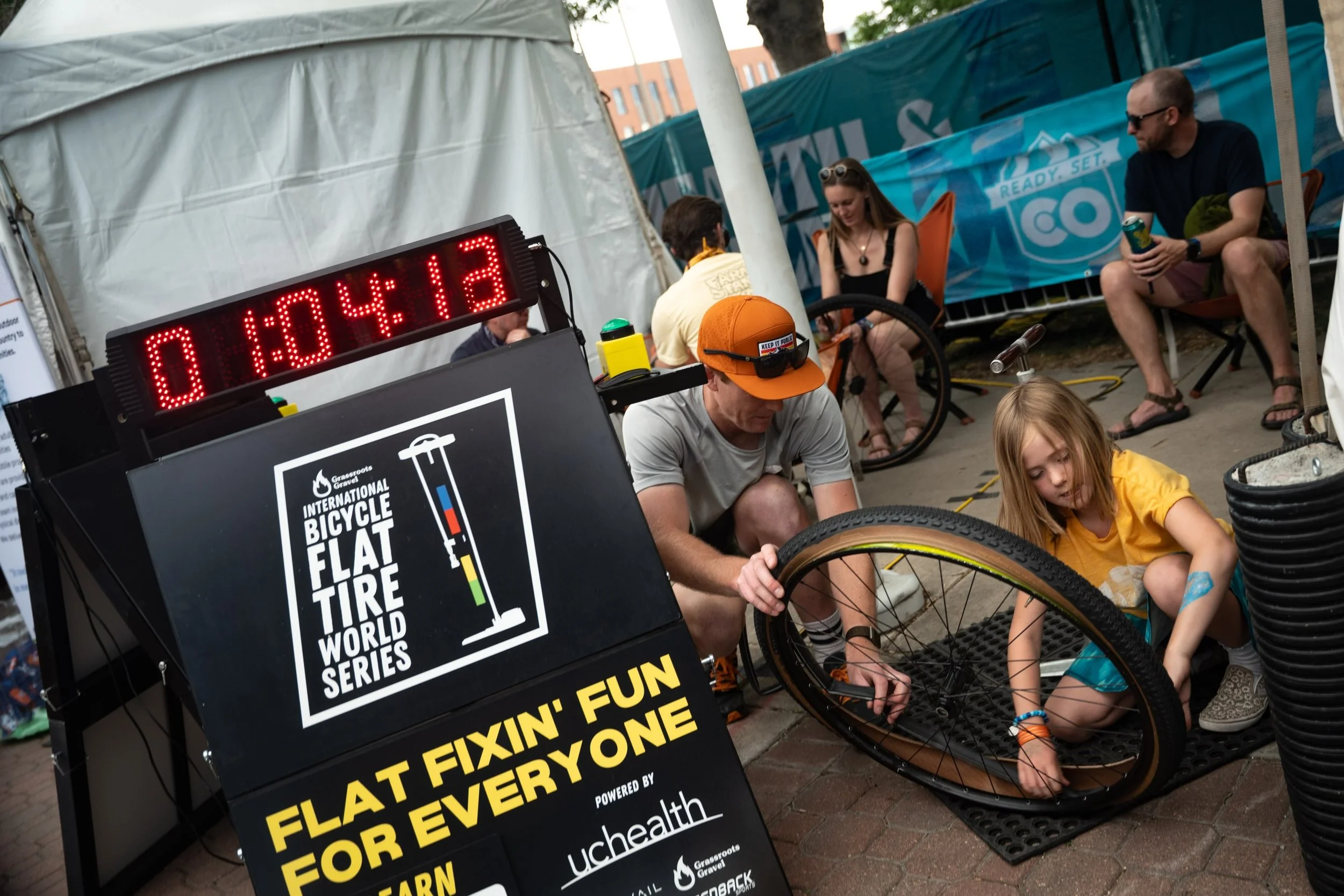 @flattireworldseries will be at Copper Triangle! 💨 Join us in the @grassrootsgravel booth to refresh skills, learn flat fixin&rsquo; essentials, or compete to win a @grassrootsgravel entry, gear from @feedbacksports @silca_velo and more. Come hang w