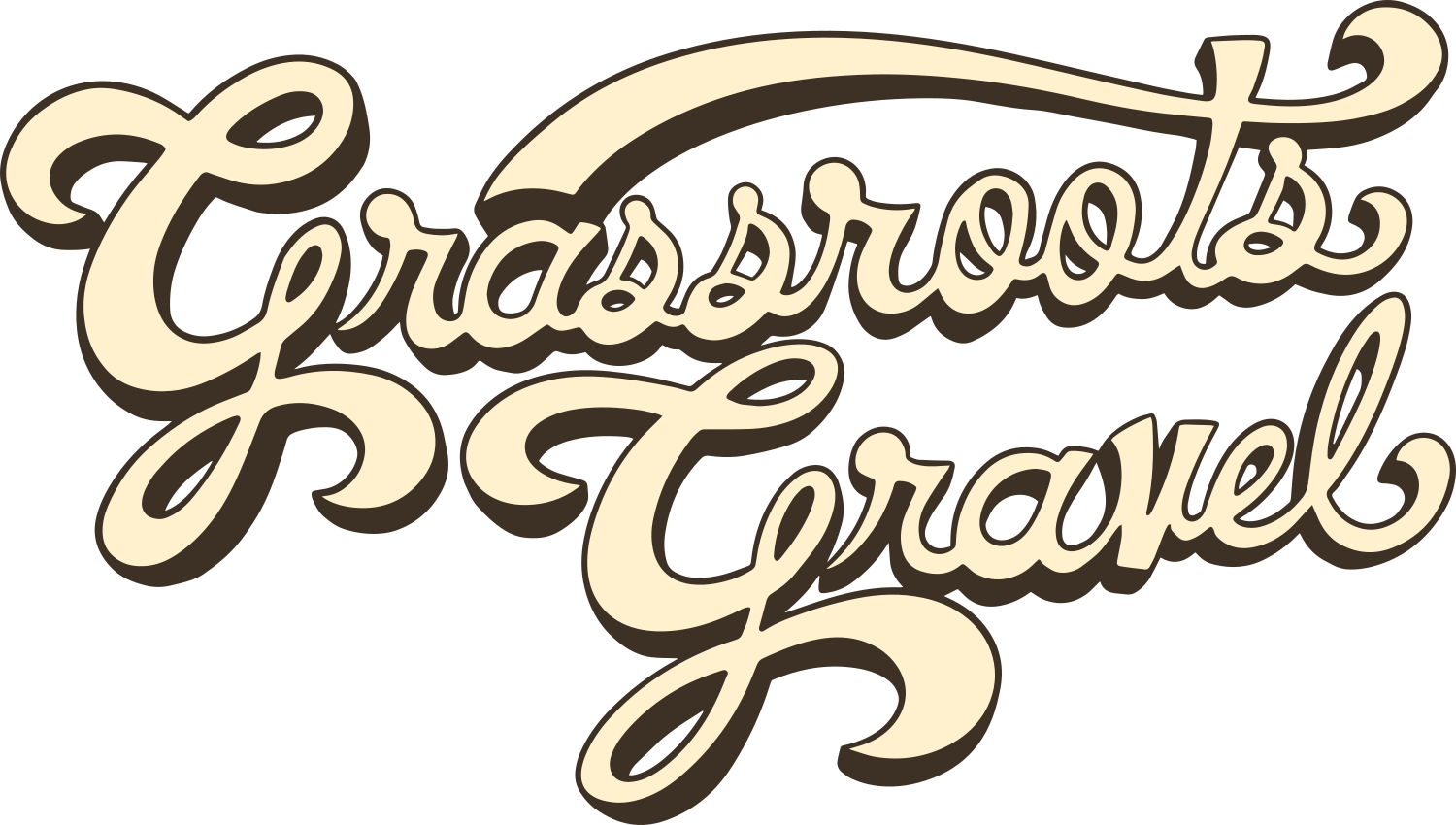 Grassroots Gravel in illustrated script text