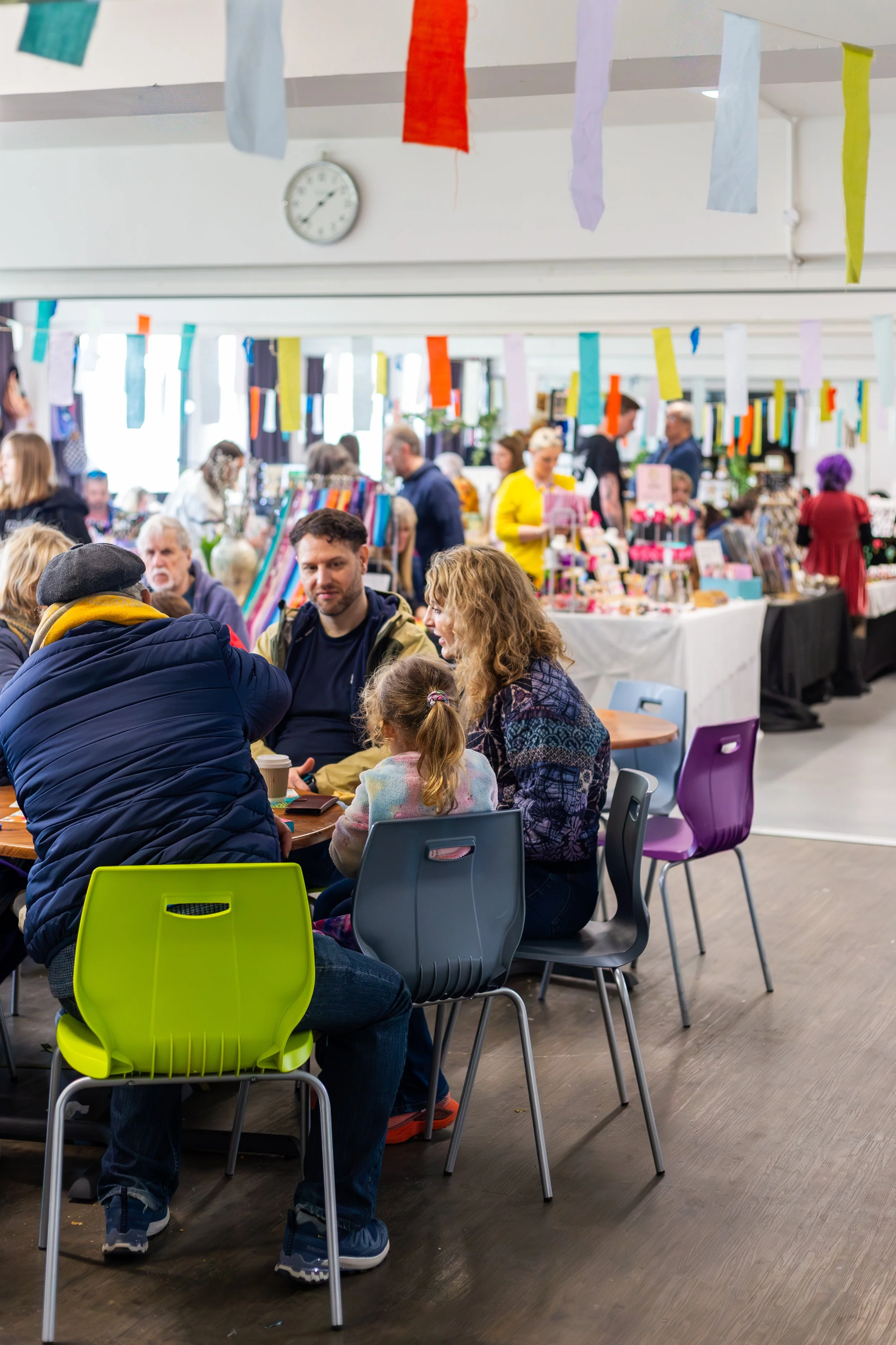 Relax with a hot cuppa & festive treat from the pop up cafe.