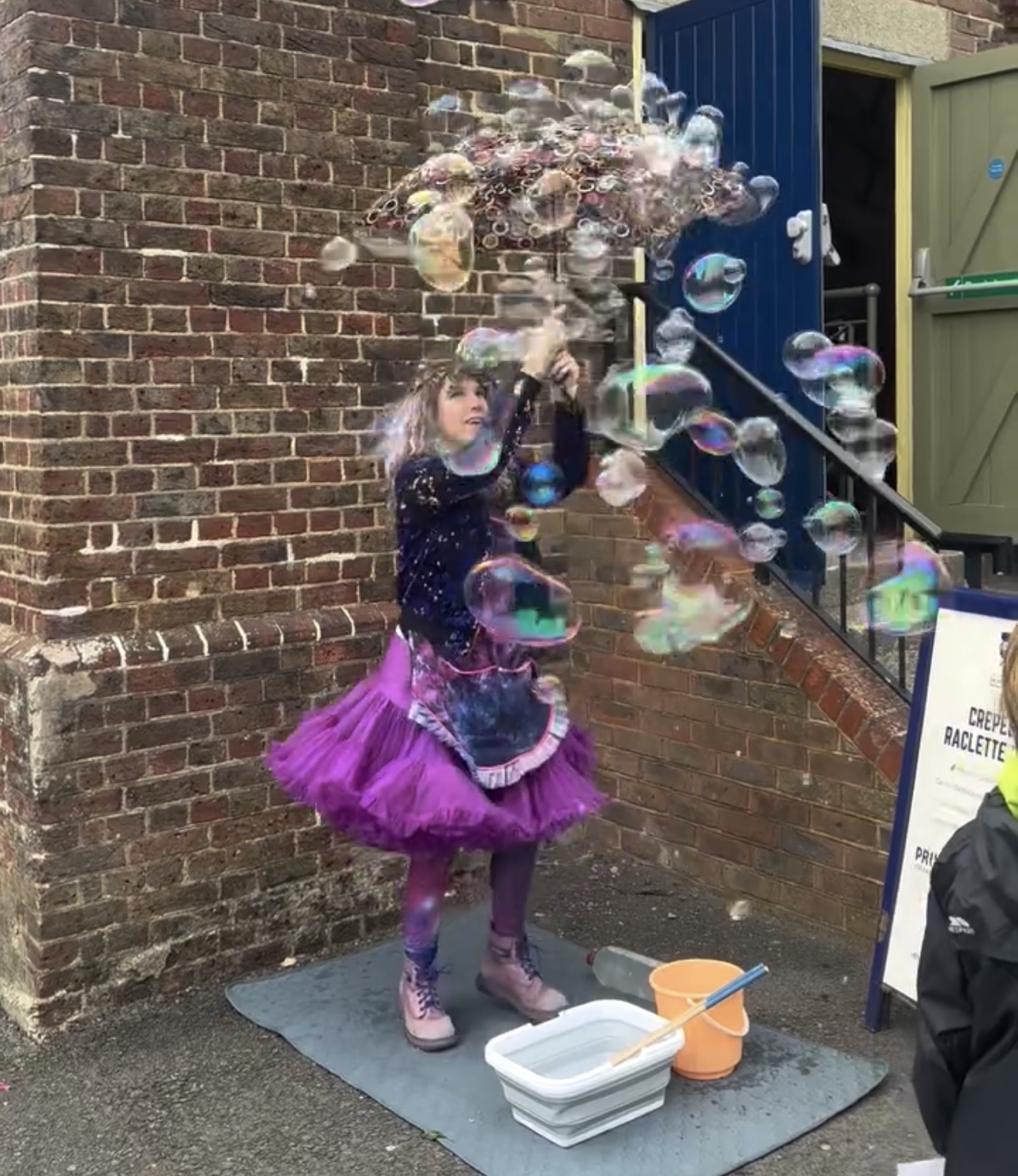 Children's activity table at Paper Daisy Christmas Fair