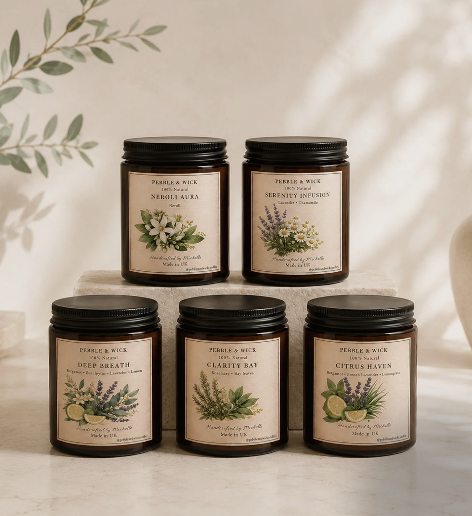 Pebble and Wick Candles