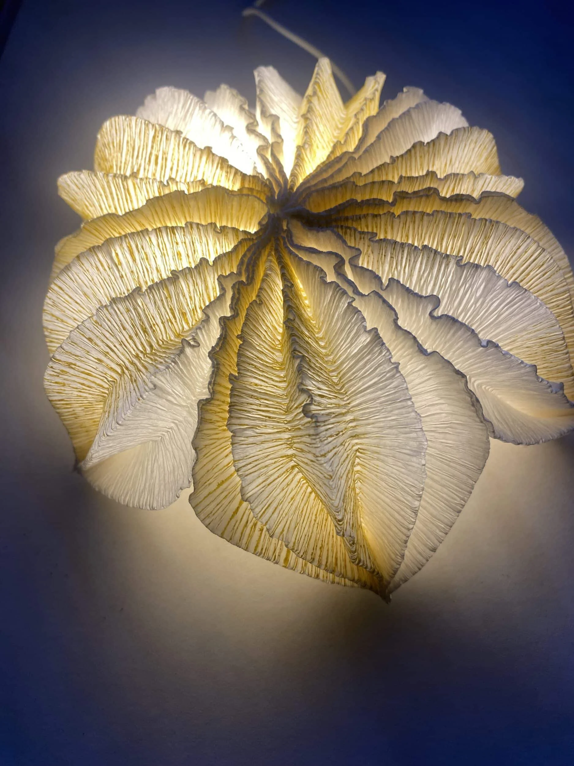 Madeleine Smith Paper Sculpture illuminated Christmas designs