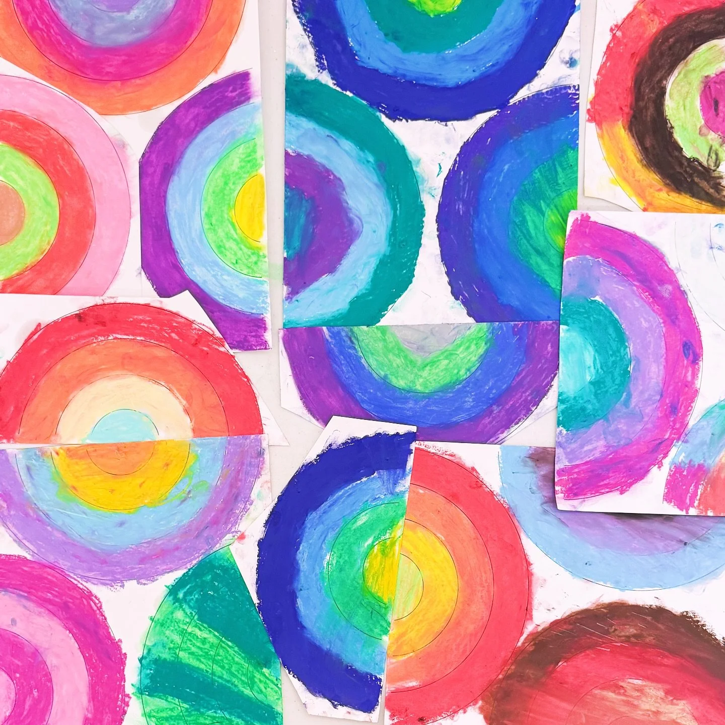 Rainbows on rainbows! 

#makeart #kidsart #artclass #artcamp #oaklandkids