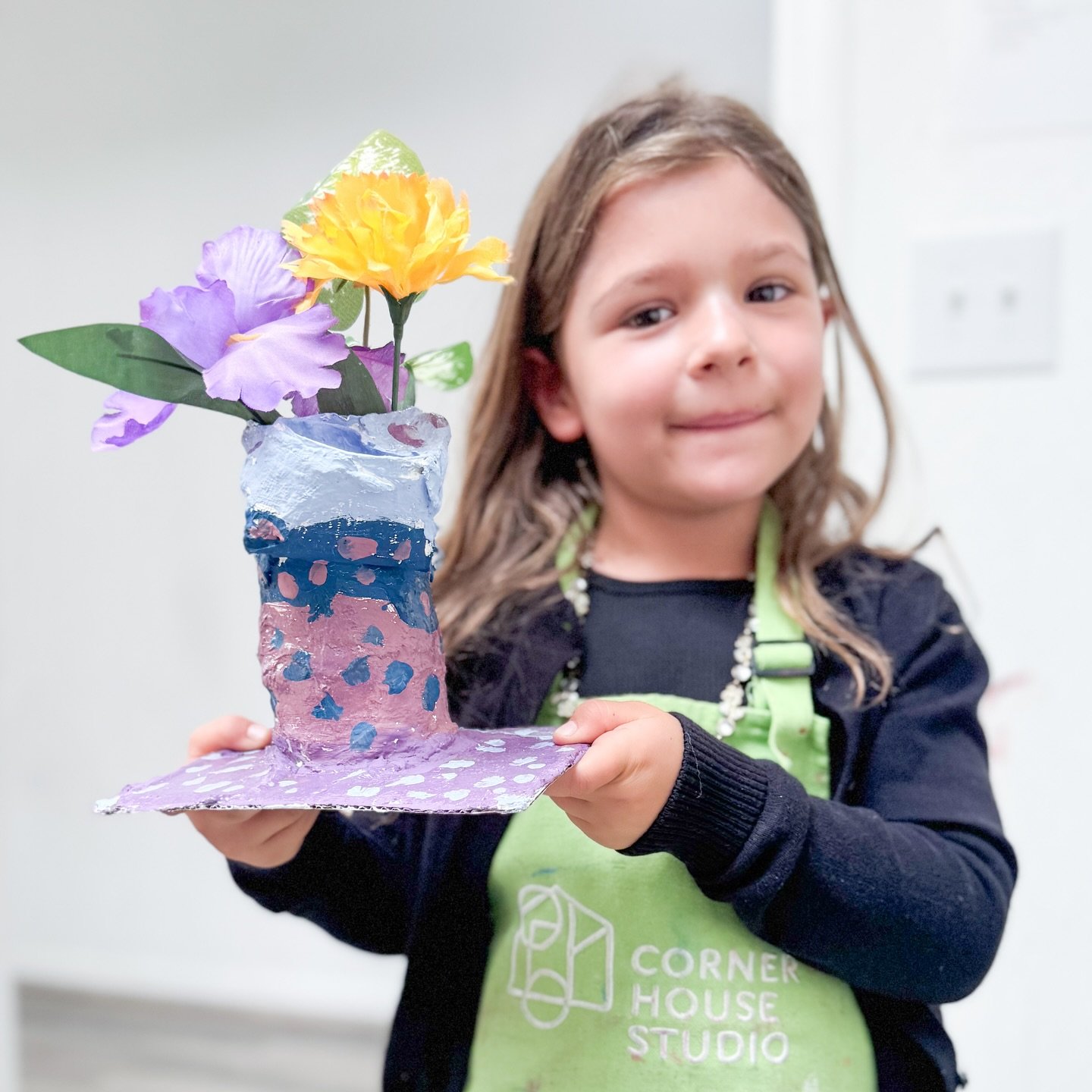 Proud artists with their plaster vases!

#kidsart #artcamp #makeart #oaklandkids