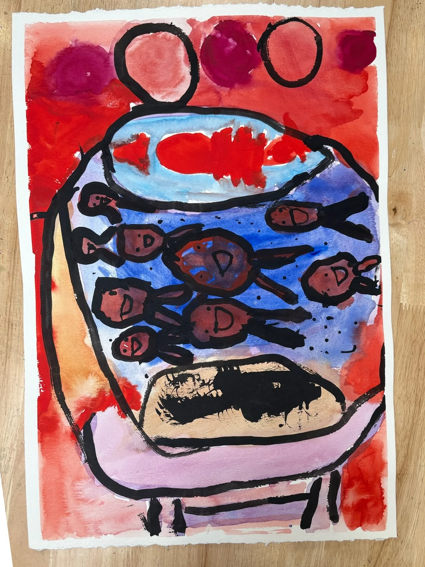 Here fishy fishy fishy 🐟🐟🐟!!!

#kidsart #watercolor #oaklandkids #artcamp #makeart #artclass