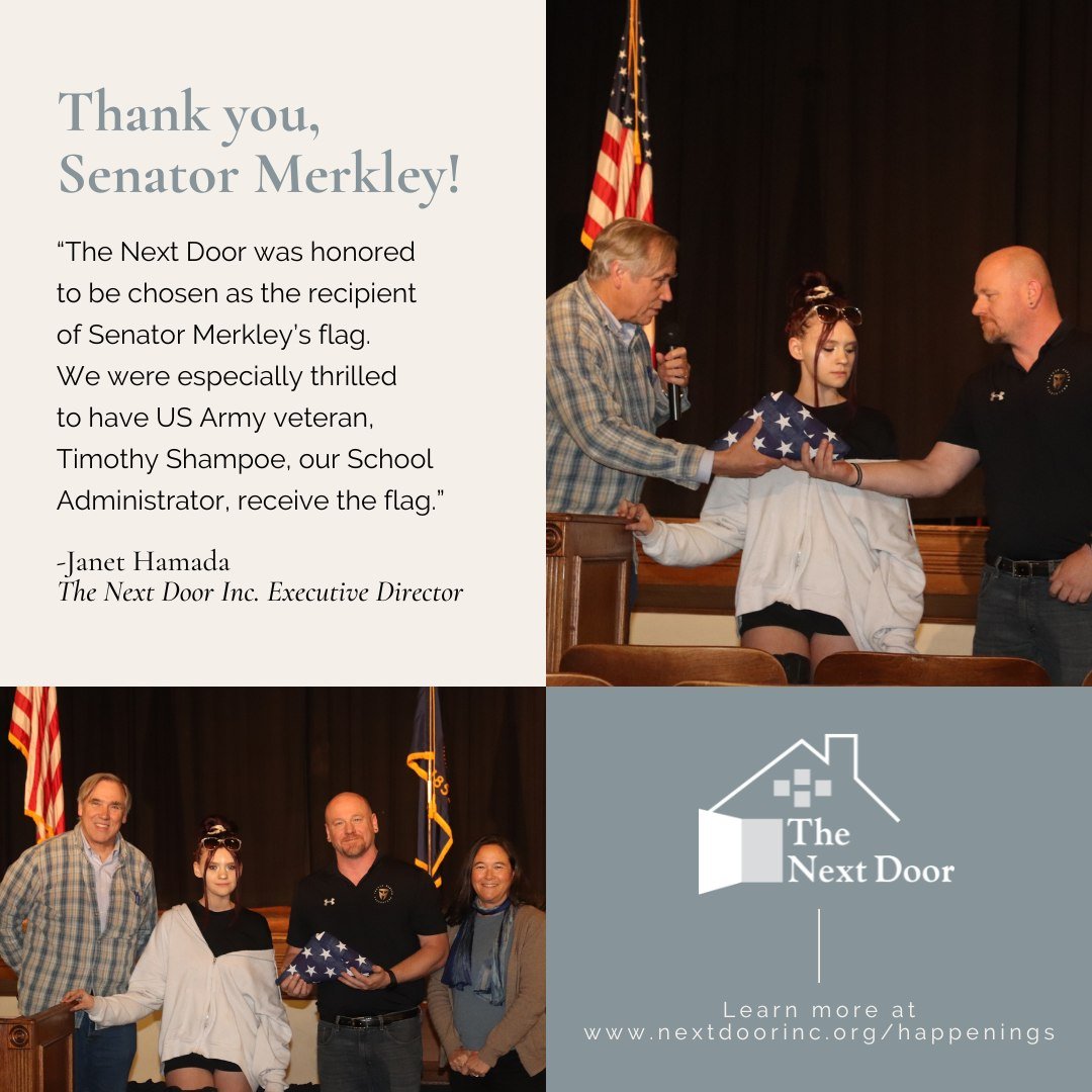 On Saturday, April 27th, @senjeffmerkley held his annual Town Hall in Wasco County. At each of his town halls, Senator Merkley presents a flag that was flown at the capital in Washington, D.C. to an organization that he feels has gone above and beyon