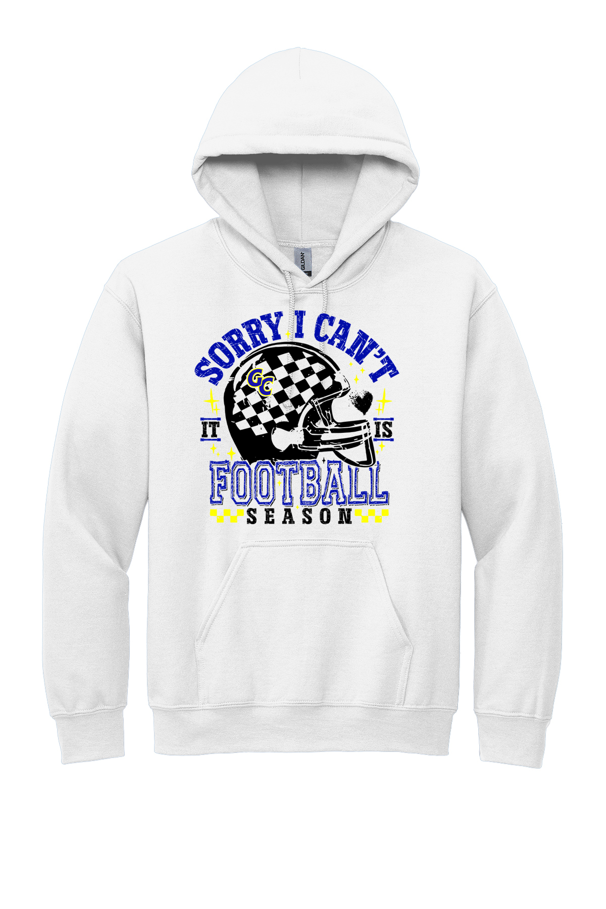 Gildan White Sorry Can't it is Football Season GC.png