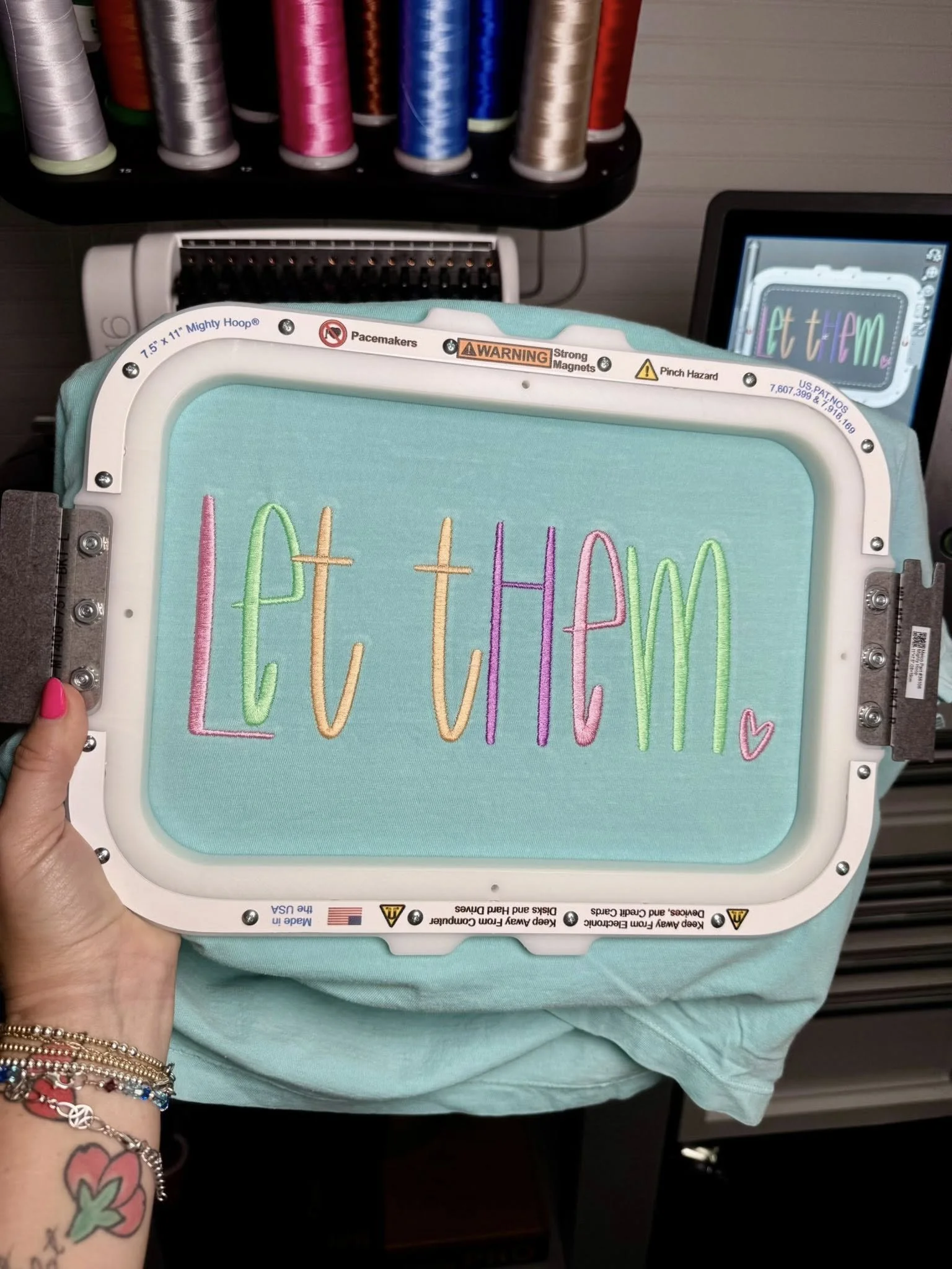 Embroidered Unisex Let Them Comfort Colors Tee