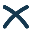 Dark blue x icon