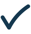 Dark blue checkmark icon