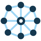 Connecting dots icon