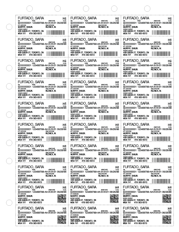 Example of laser label 7706