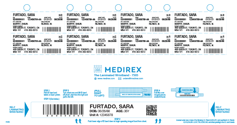 Sample of Laminated Laser Adult 7505.