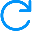 Blue circular arrow icon indicating refresh or reload.