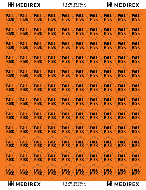 Sample of alert label 7120-OR