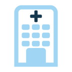 Hospital building icon