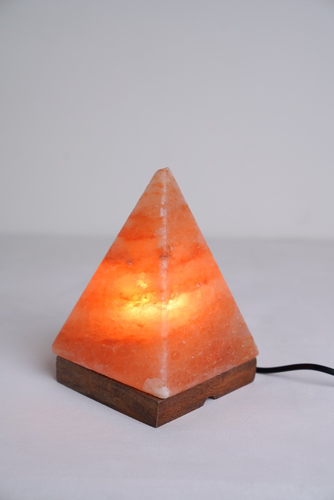 Pyramid Salt Lamp