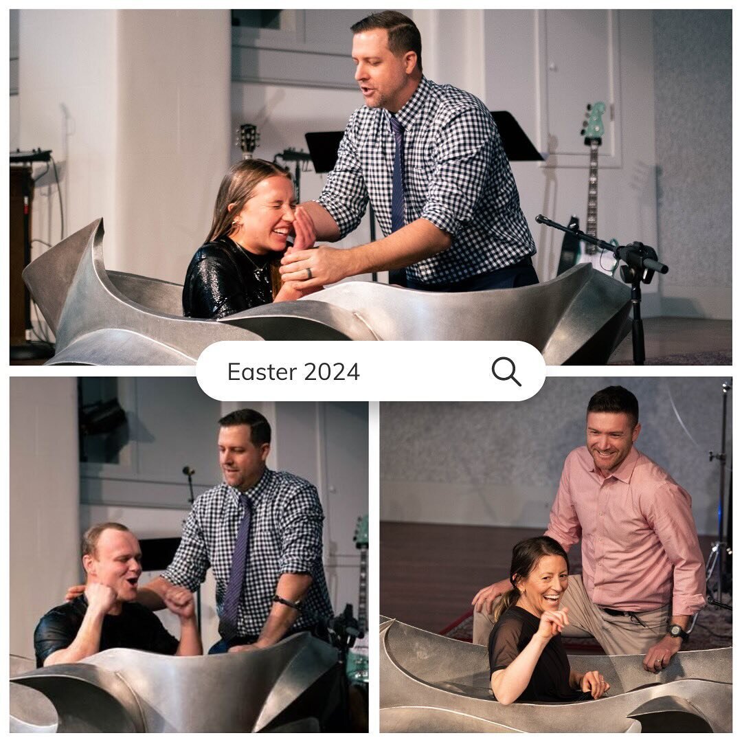 On Easter Sunday, we celebrated the hope of the resurrection alongside 15 brothers and sisters as they publicly declared their faith in Jesus through baptism! 

Baptism is a significant step of obedience for all who follow Jesus, as it is an outward 