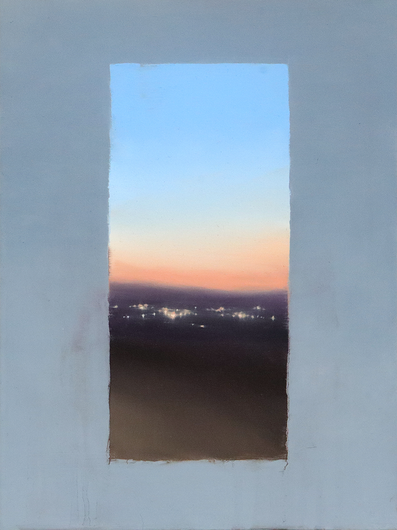 Yakima valley at sunset oil painting on board