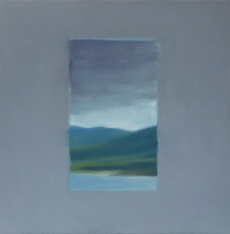 Kachess Lake summer storm oil painting on canvas