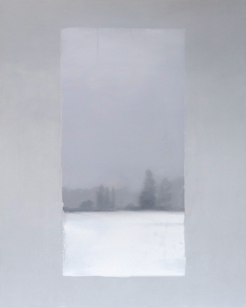 Carnation Valley Washington winter oil on board