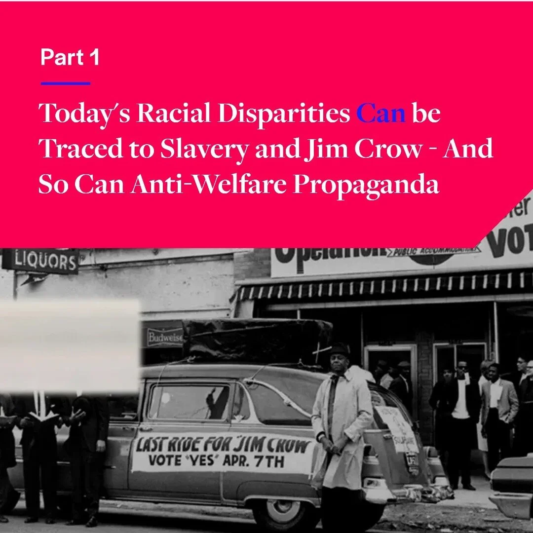 Racial Disparities Today CAN Be Traced to Slavery and Jim Crow And Anti- Welfare Propaganda Can, Too Part 1

In a recent RNC debate, Republican presidential candidate Tim Scott said, &ldquo;So often we think that all the issues &mdash; you talk about