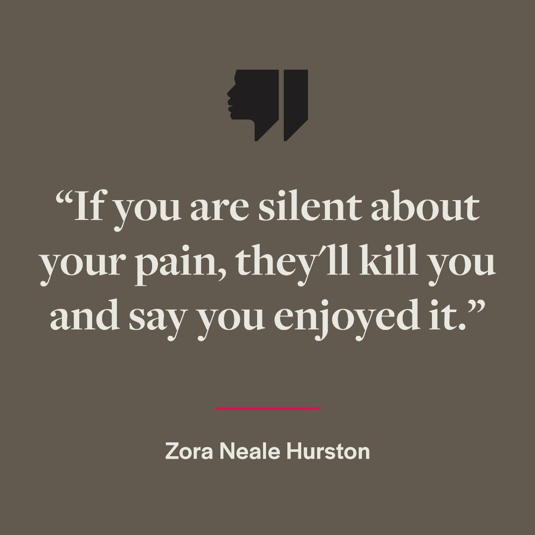 &quot;If you are silent about your pain, they'll kill you and say you enjoyed it.&quot; - Zora Neale Hurston
.
.
.
.
.
#zoranealehurston #racialjustice #blacklivesmatter #socialjustice #racism #antiracism #racialequality #blm #justice #equality #huma