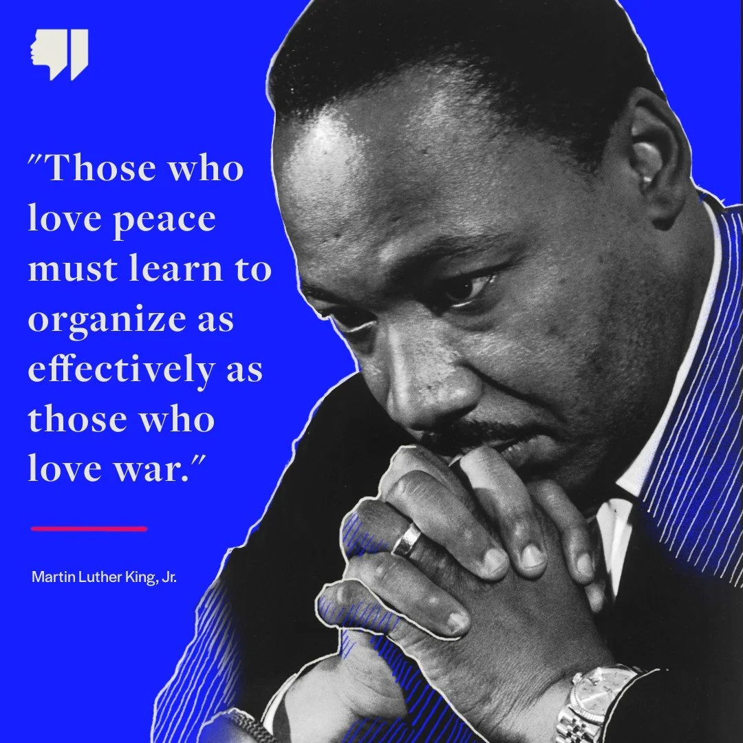 &quot;Those who love peace must learn to organize as effectively as those who love war.&quot; - Martin Luther King, Jr.
.
.
.
#MartinLutherKingJr #MLK #quote #racialjustice #blacklivesmatter #socialjustice #racism #antiracism #racialequality #blm #ju