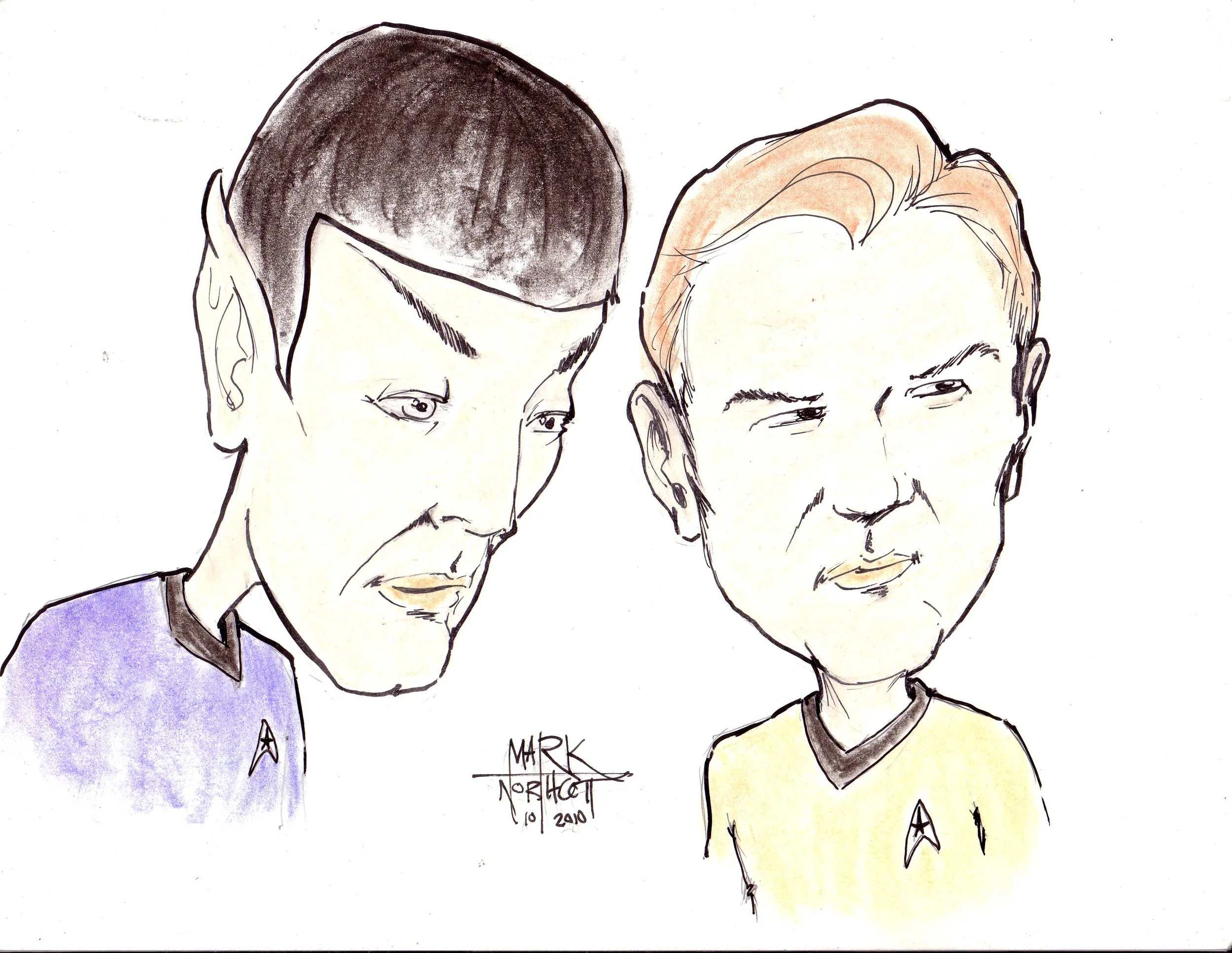 Boldly going where no caricature has gone before...