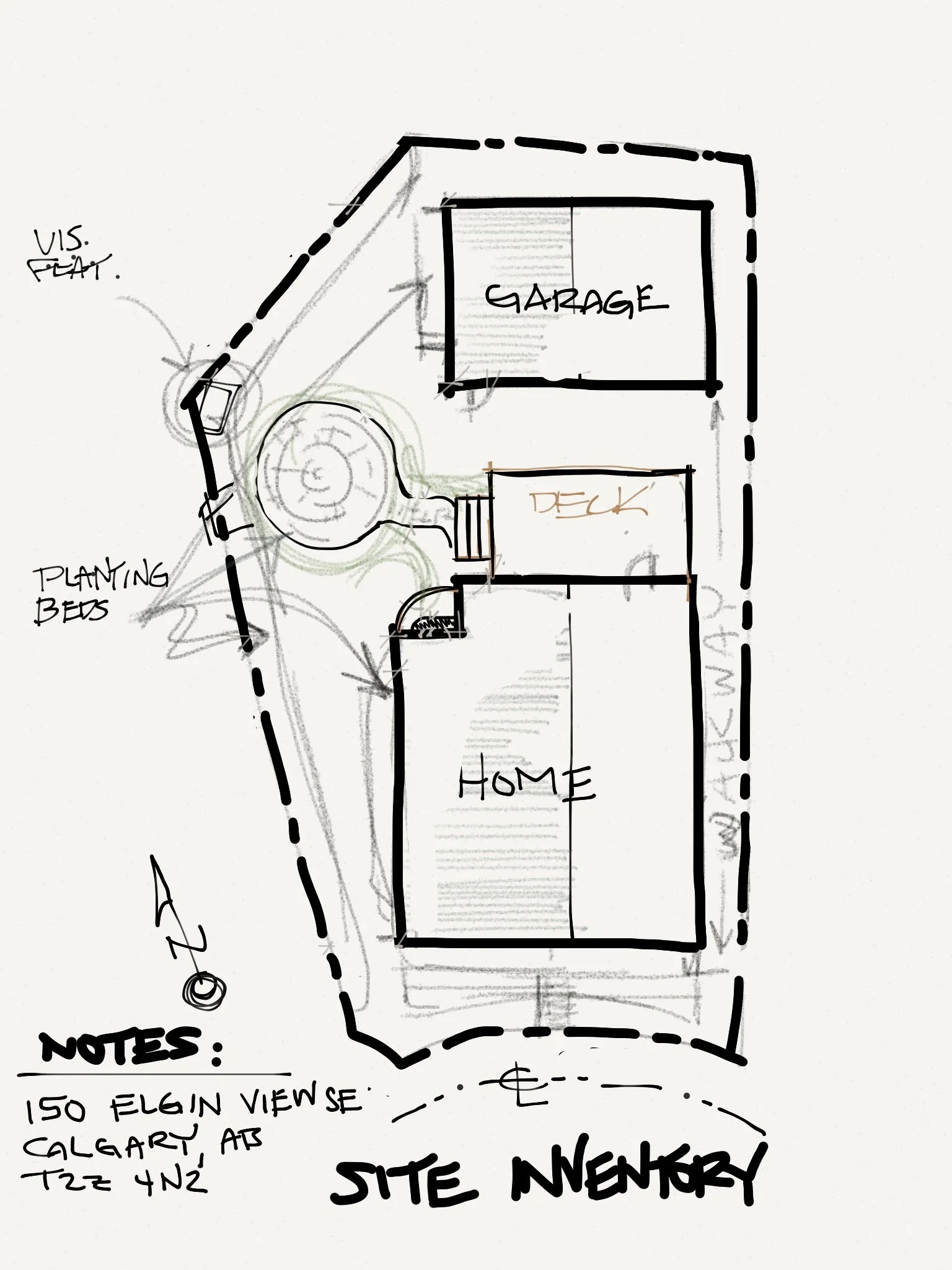 Landscape design process: Site Inventory