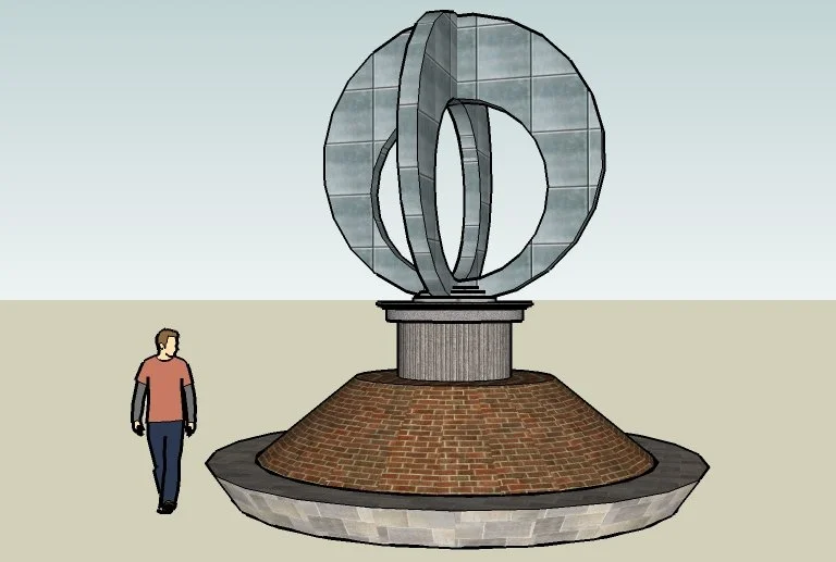 3D concept of Fountainhead public square feature