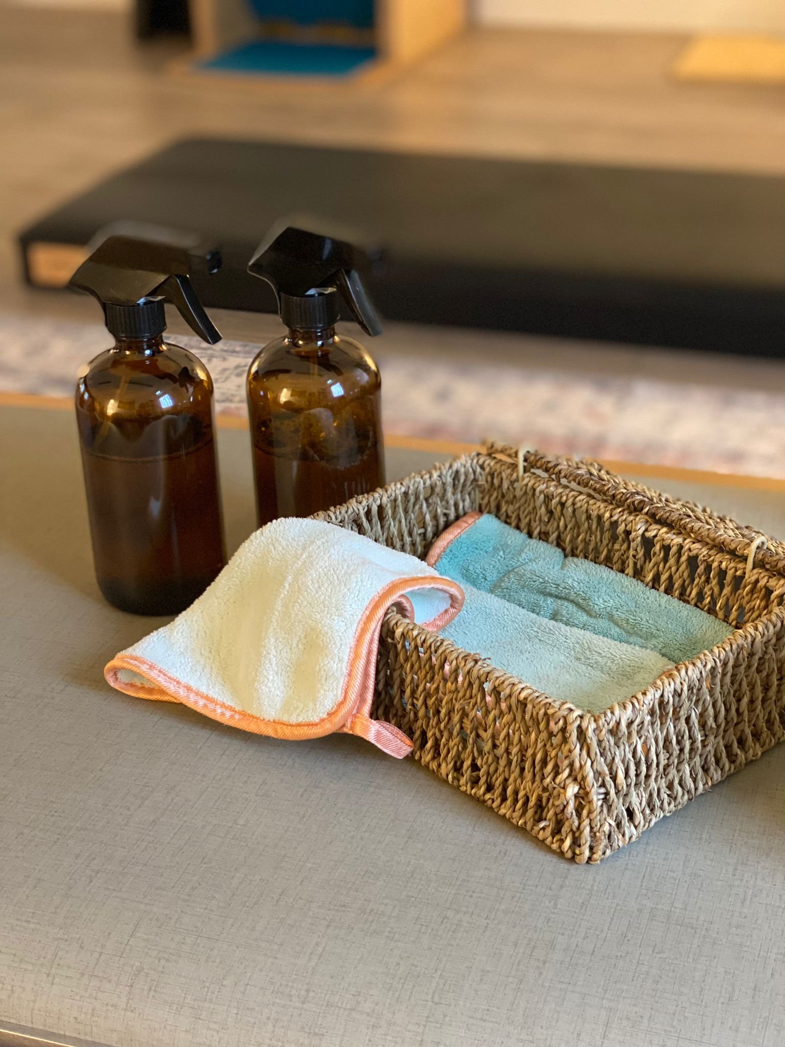 Cleaning cloths and spray.jpeg