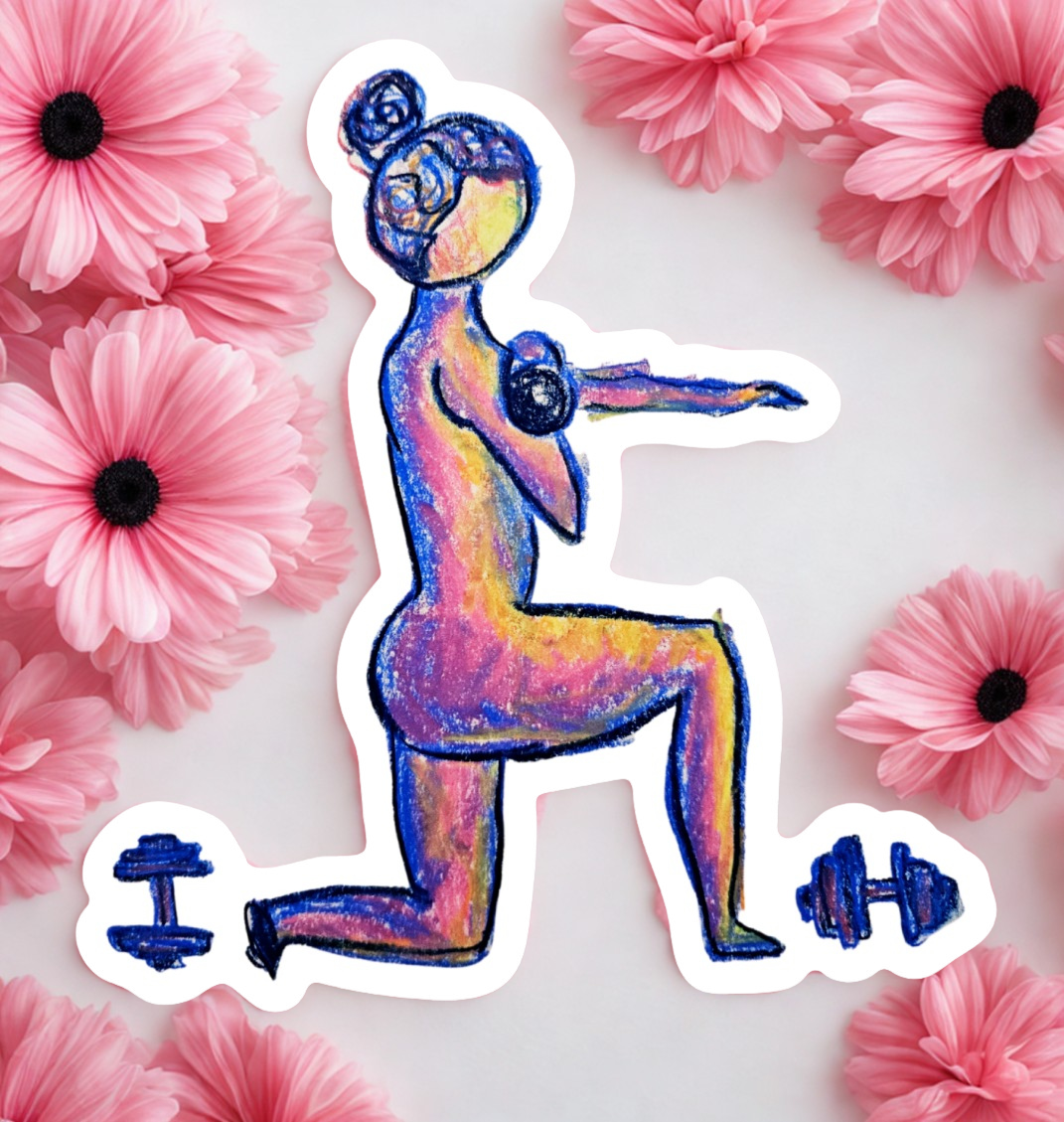 pink flowers background .png