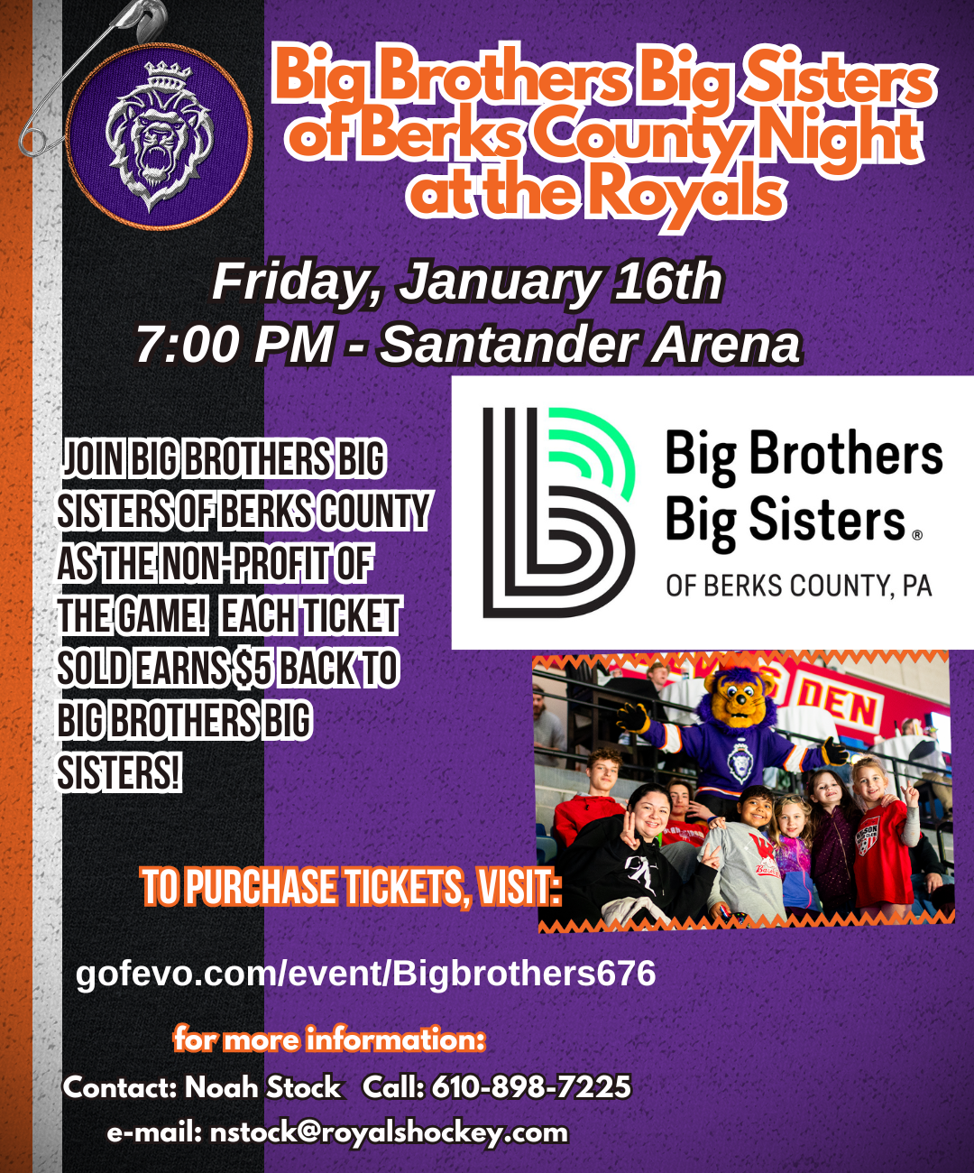 Reading Royals Night 1/16