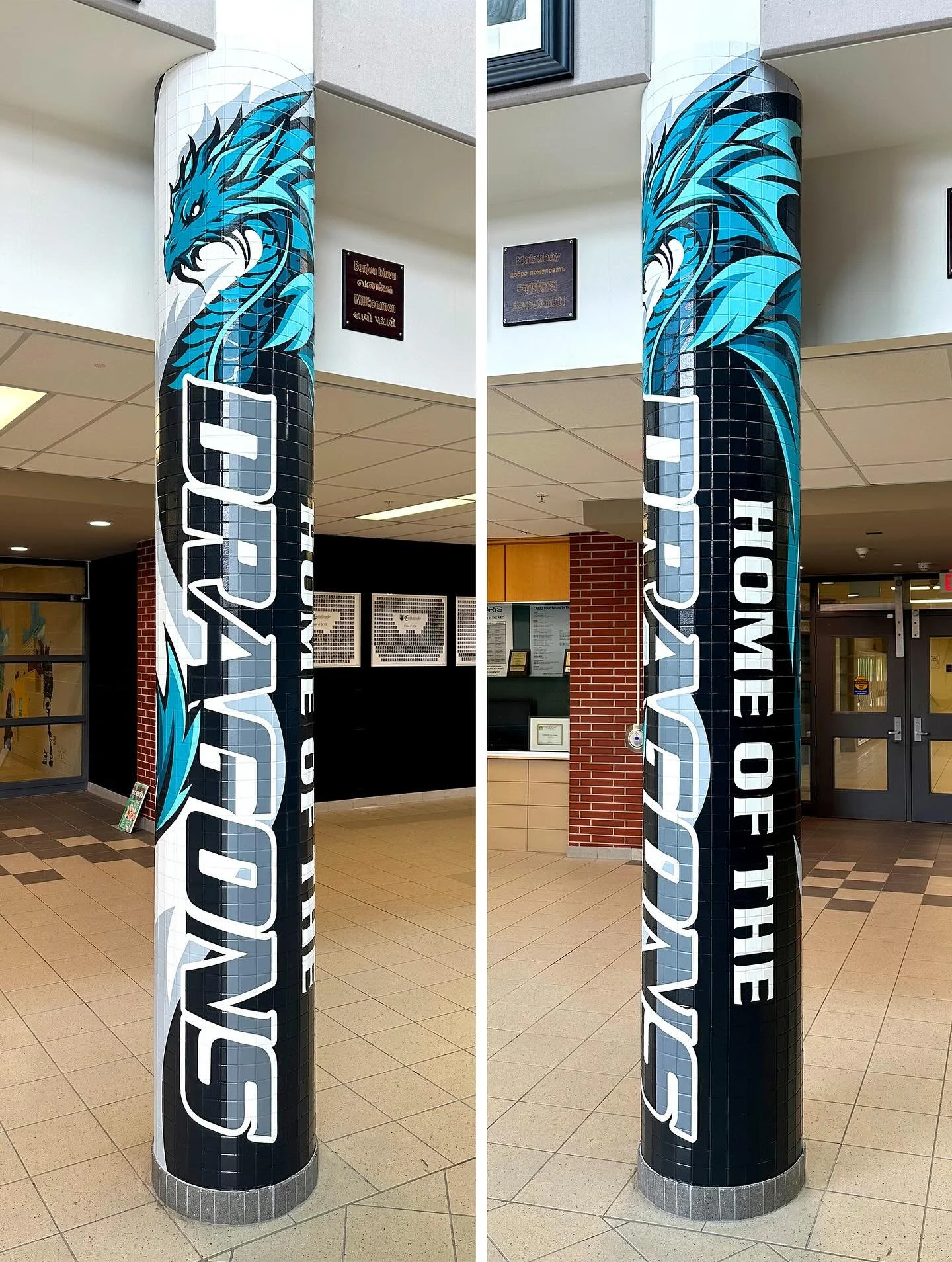 The Dragon had landed. Castlebrooke&rsquo;s pillar of pride is here!