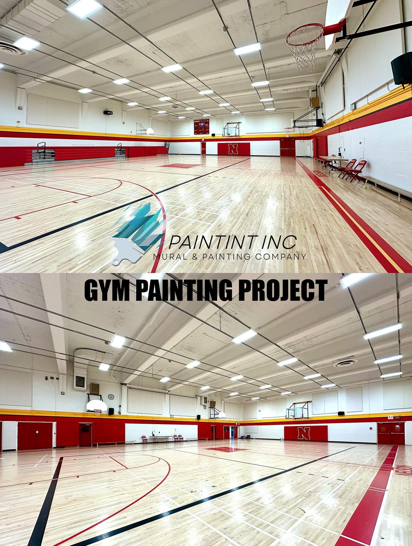 Fresh strips and paint. Fresh energy at Nelson High!