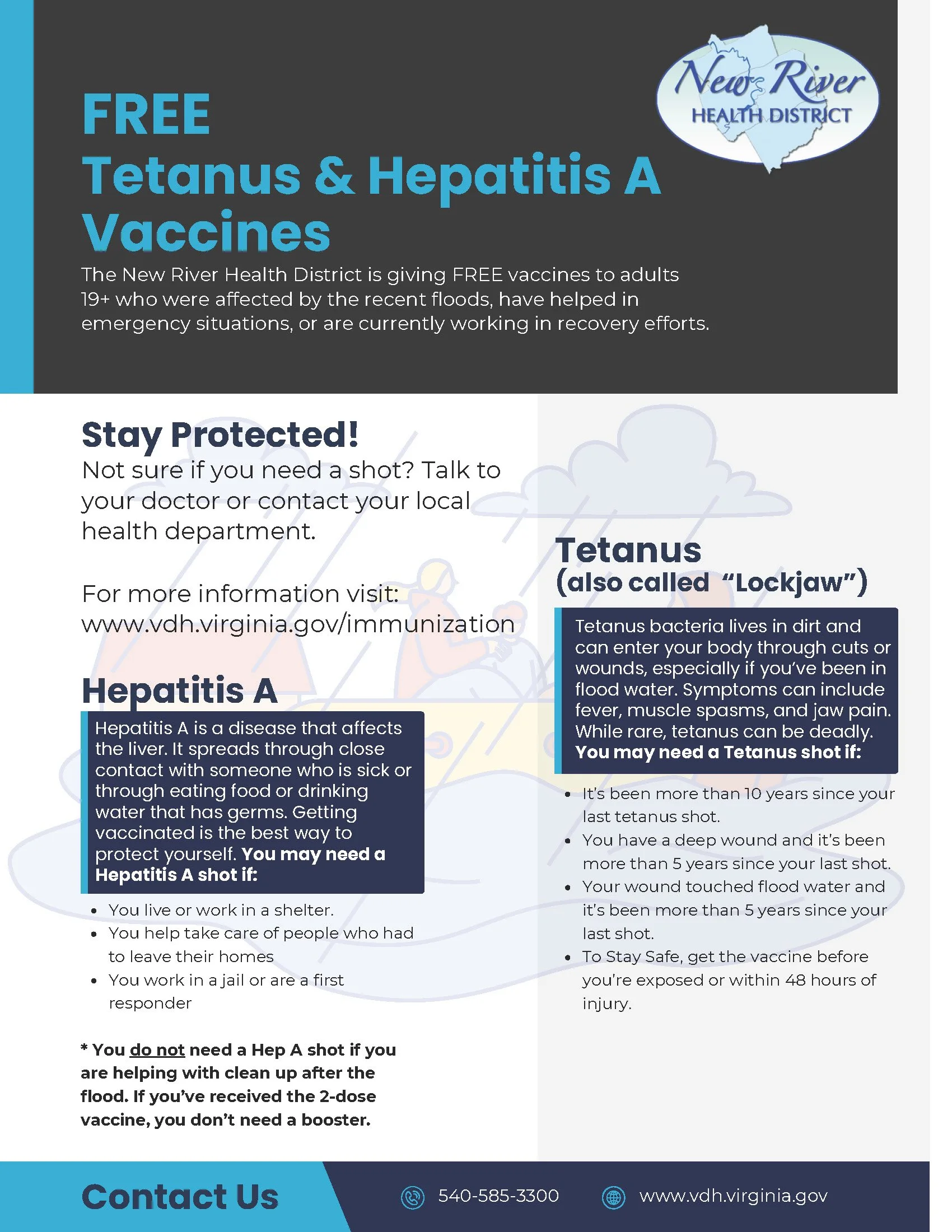 FREE Tetanus & Hepatitis A Vaccines — NRV Road to Wellness