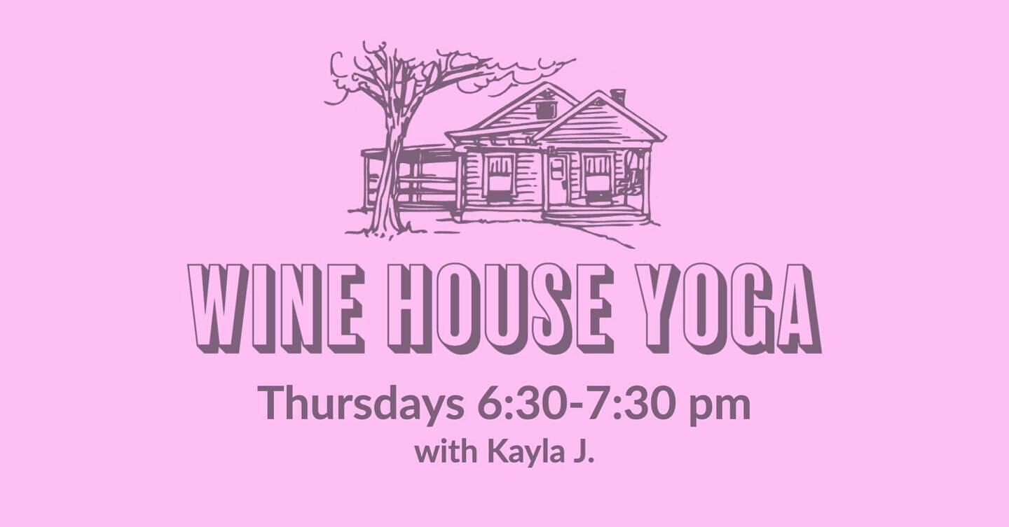 Join us this and every Thursday  at 6:30 for yoga!
Afterwards, enjoy $6 wines or waved corkage fees 🥂 🍾 
$10 suggested donation to your lovely instructor, Kayla. 🧘&zwj;♀️ 
Don&rsquo;t forget your mat! 

#yoga #winehouse #gulfportfl #gulfportflorid