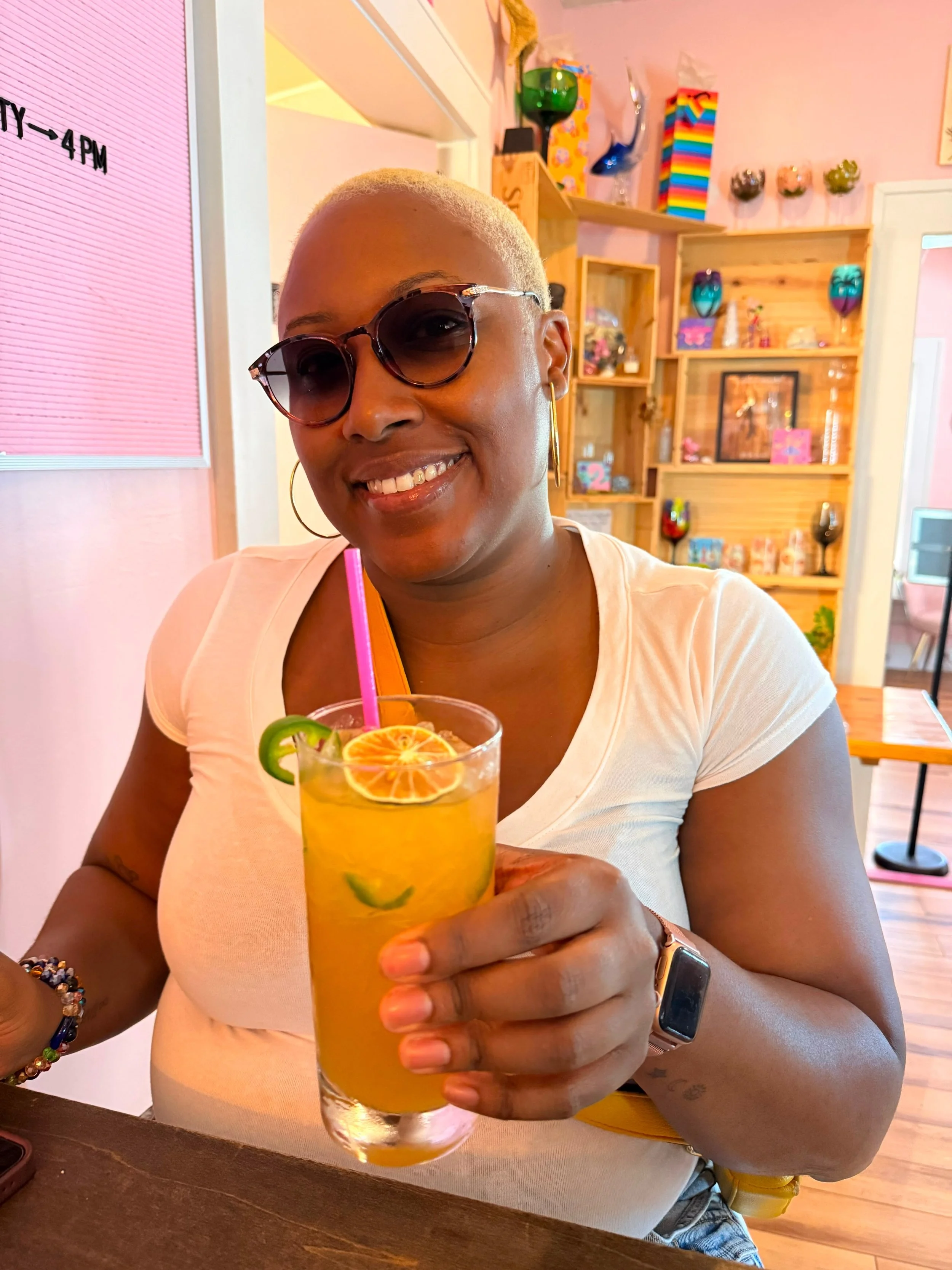Whether you&rsquo;re looking for a pick me up or a refreshment, sip on our ✨new✨ pineapple jalape&ntilde;o mocktail 🍍 🌶️ 
Choose Sprite OR Red Bull as your base for any of our mocktails! 

#gulfportfl #stpetersburg #mocktail #thingstodo #supportloc