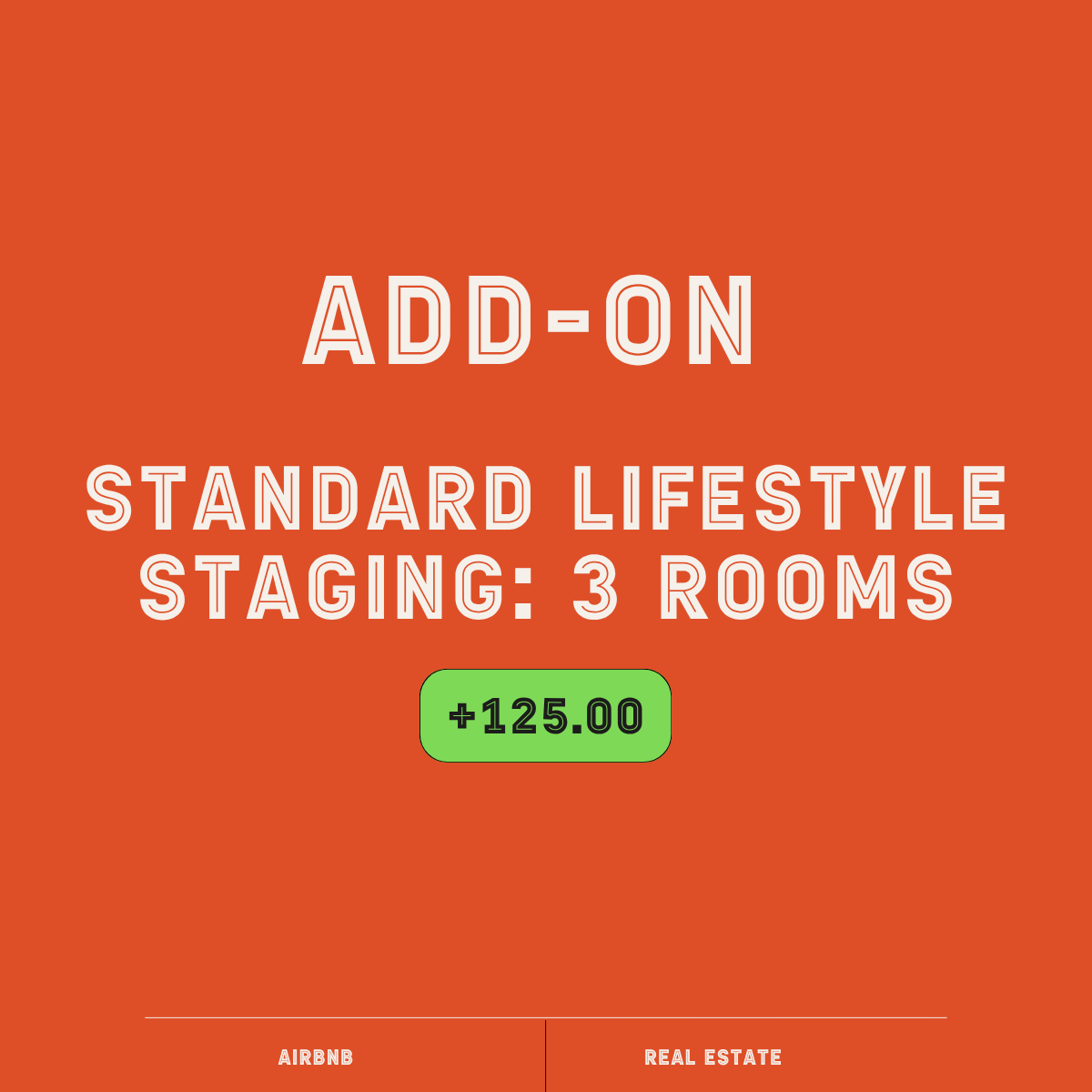 Airbnb / Real Estate Add-on: Standard Lifestyle Staging