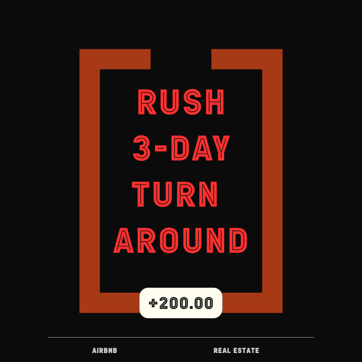 Rush 3-day Turn Around