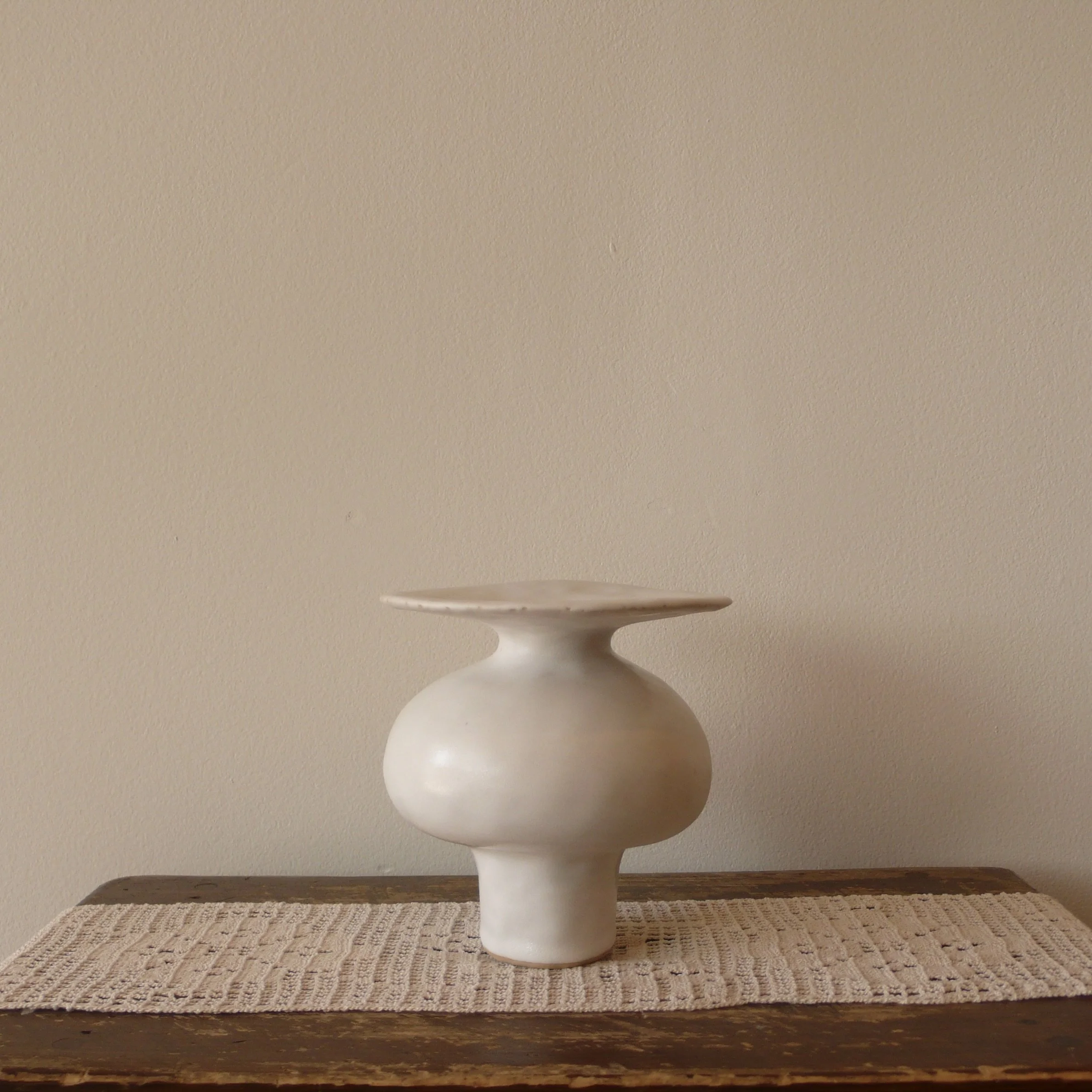 White Bulb Vase