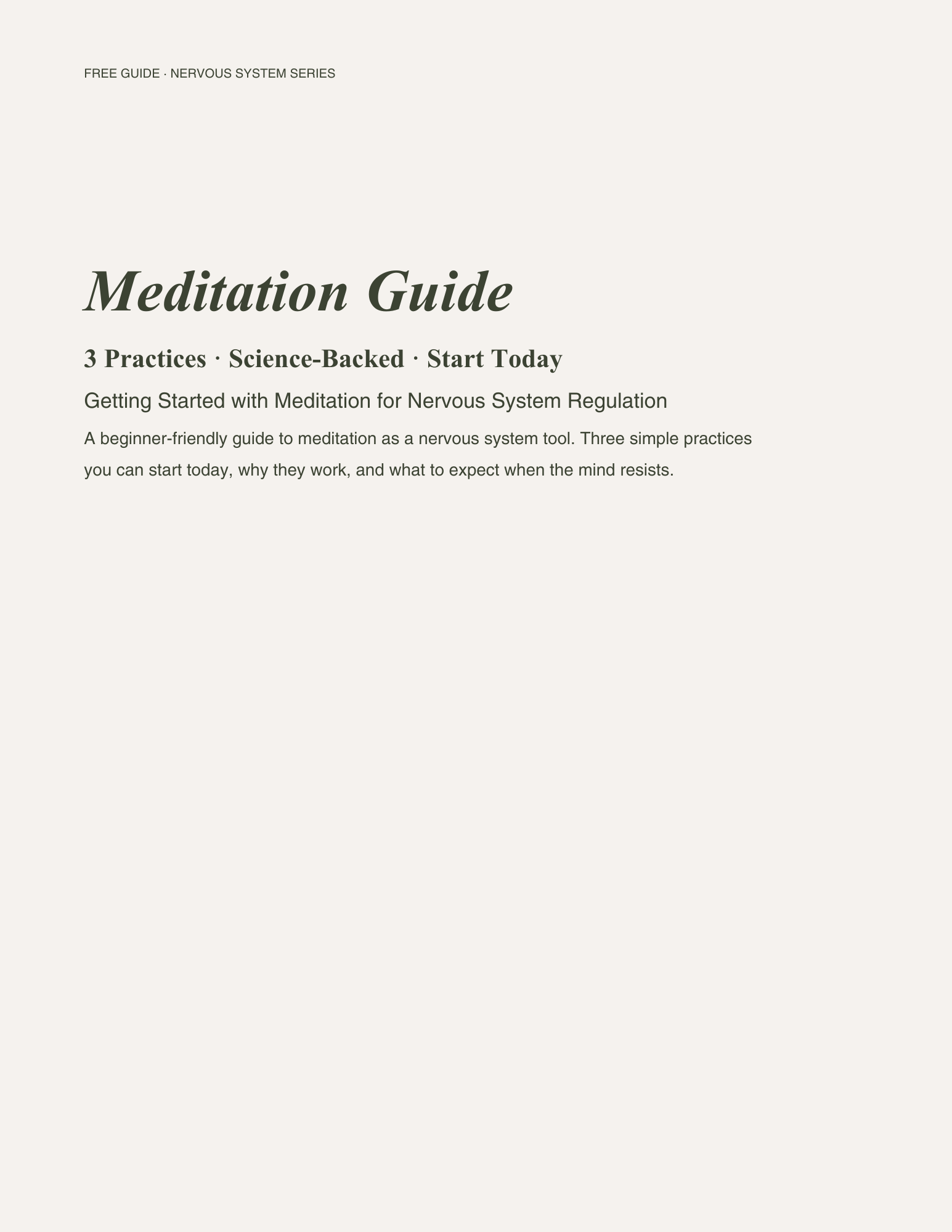 Meditation Guide