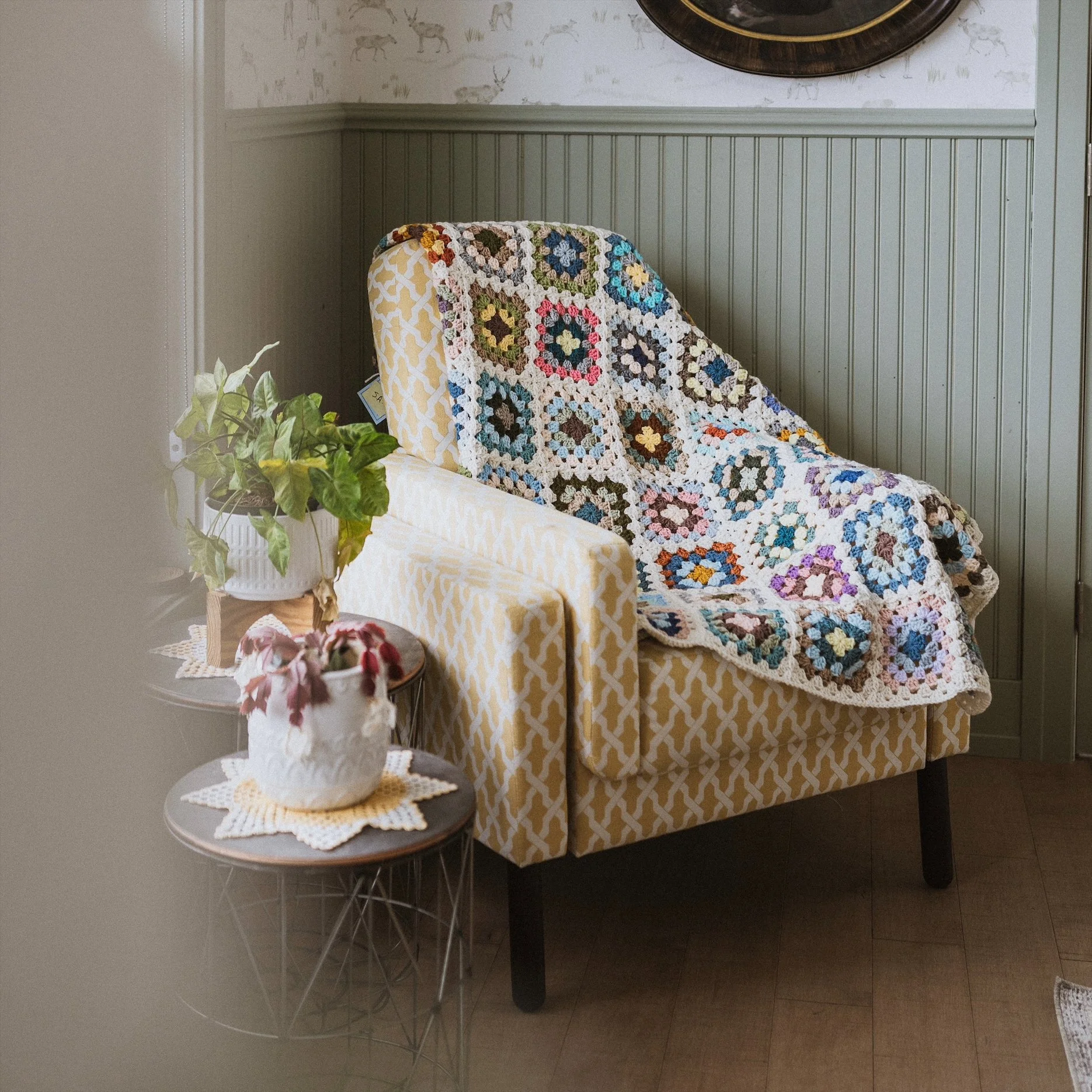 Granny Square Blanket - Off-White