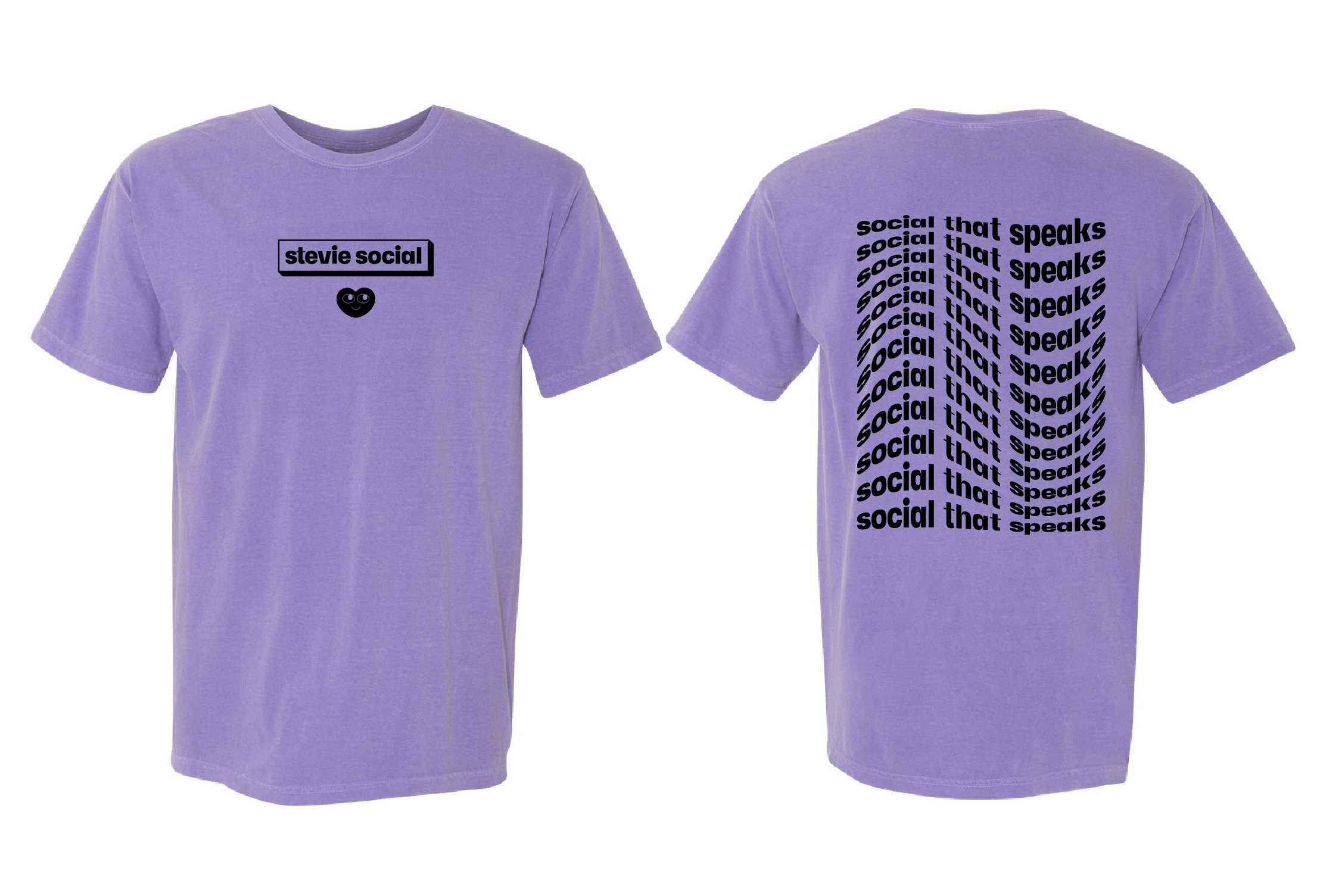 "Social That Speaks" Wavy Text
