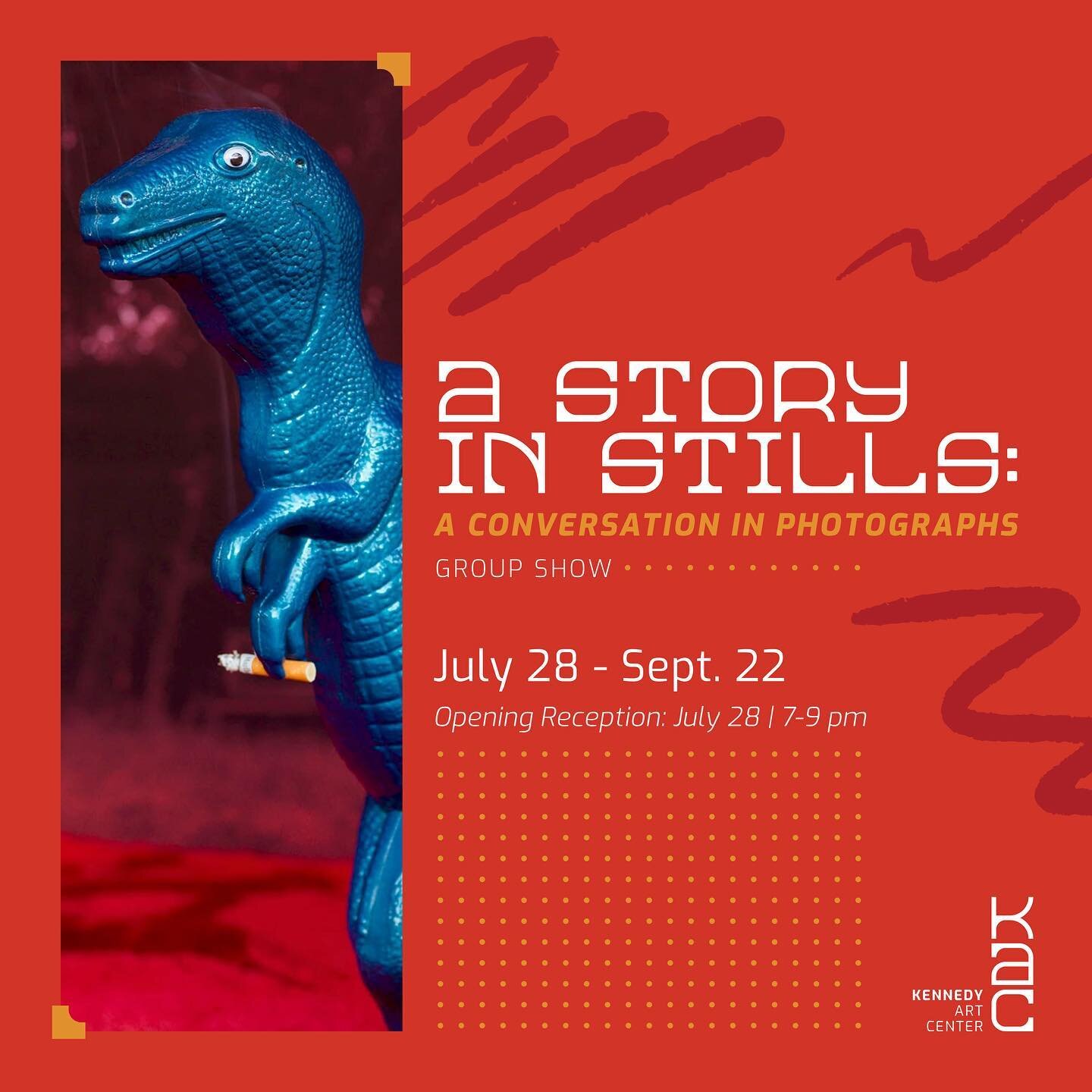Our second-ever art exhibition, A Story in Stills, is opening 7:00 pm on Friday, July 28! Be there to celebrate the incredible local photographers whose work will be featured in the exhibit, and to be a part of our first KAC collaborative art project