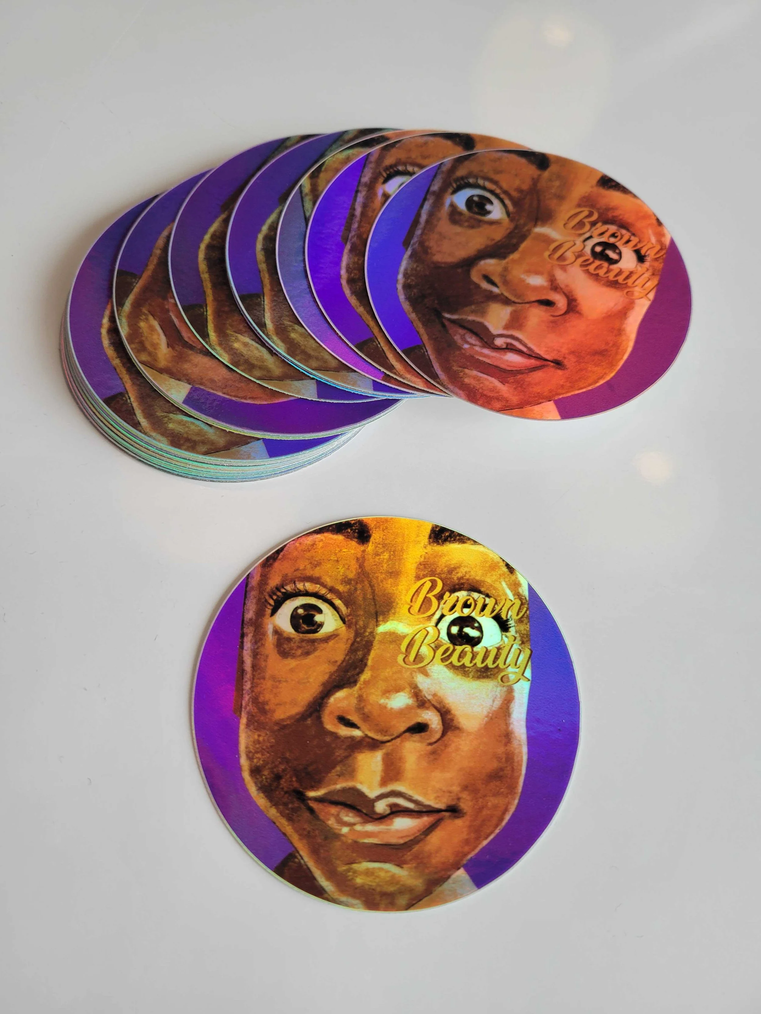 Brown Beauty Stickers