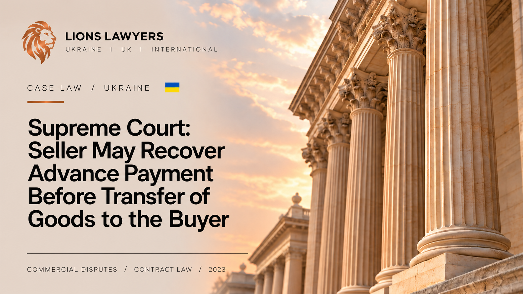 Seller May Recover Advance Payment Even Before Ownership of the Goods Is Transferred