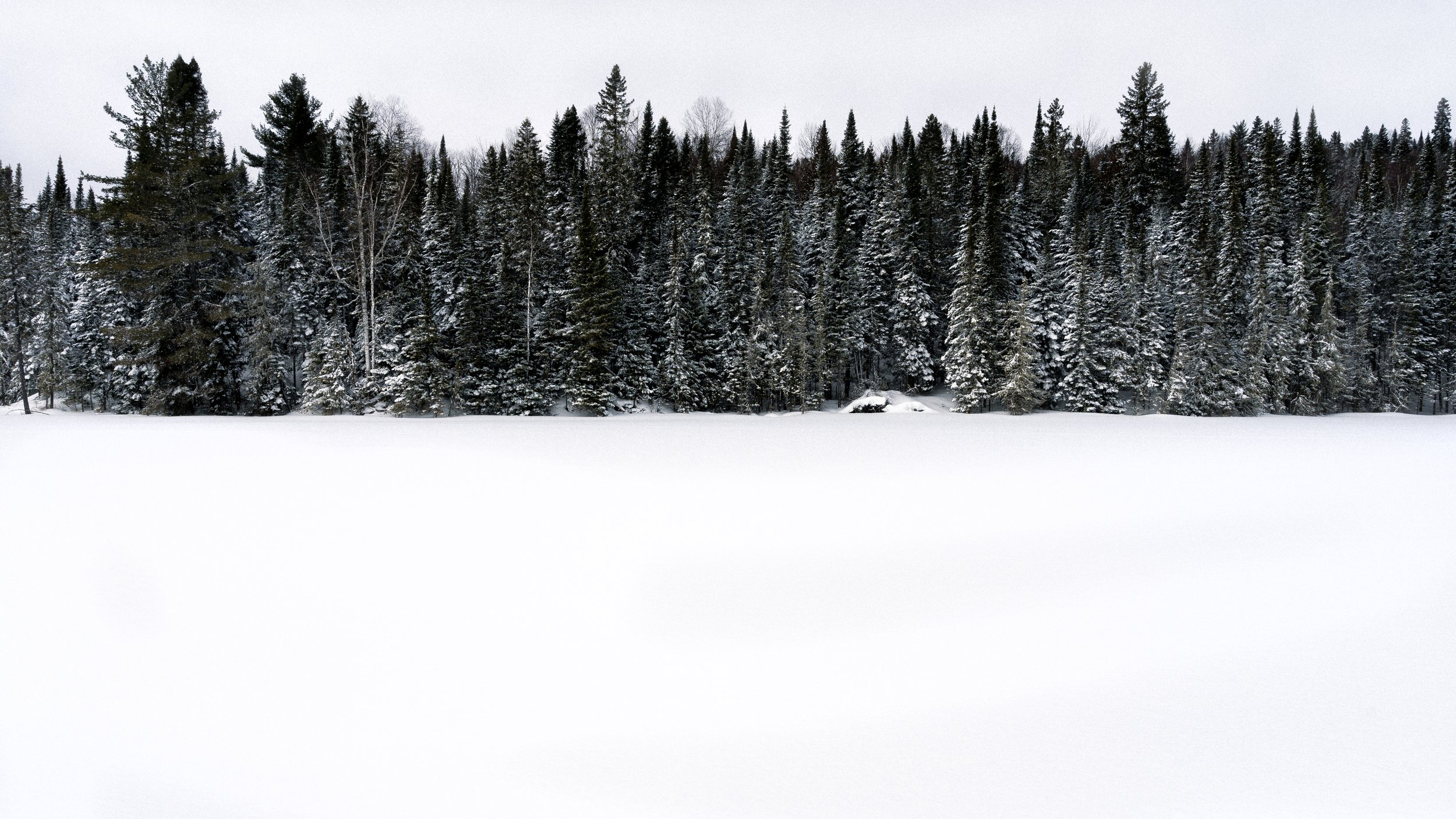 Lac du Taureau enneigé, Saint-Michel-des-Saints, 2023