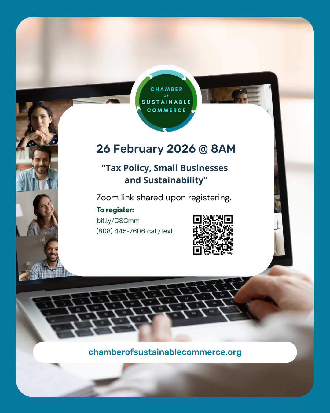 Online Feb. 26 “Tax Equity, Small Business and Sustainability” talk story